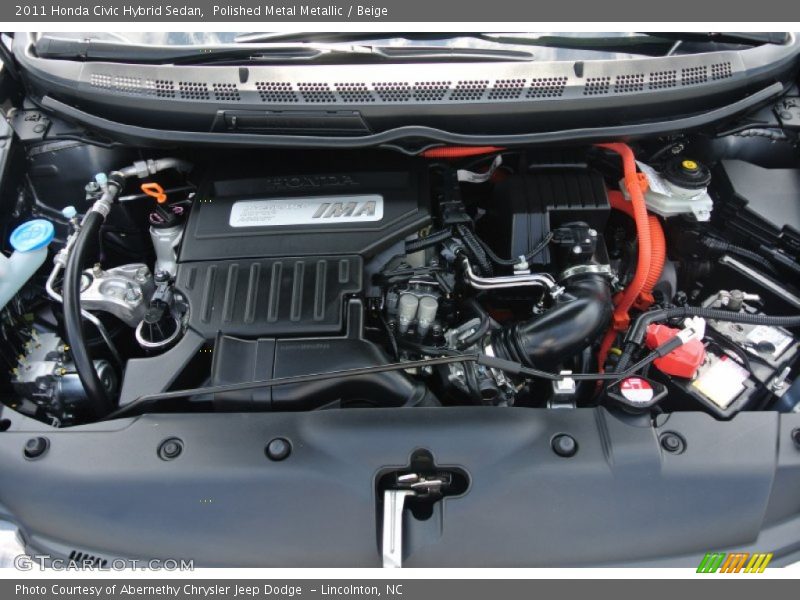  2011 Civic Hybrid Sedan Engine - 1.3 Liter SOHC 8-Valve i-VTEC 4 Cylinder IMA Gasoline/Electric Hybrid