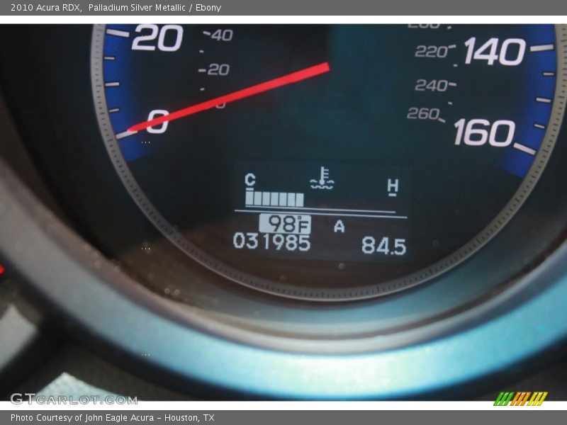 Palladium Silver Metallic / Ebony 2010 Acura RDX