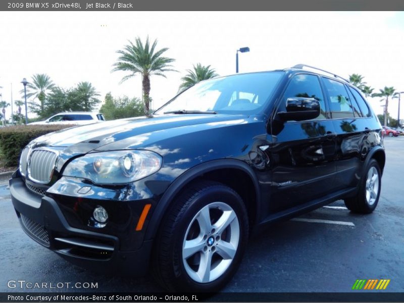 Jet Black / Black 2009 BMW X5 xDrive48i