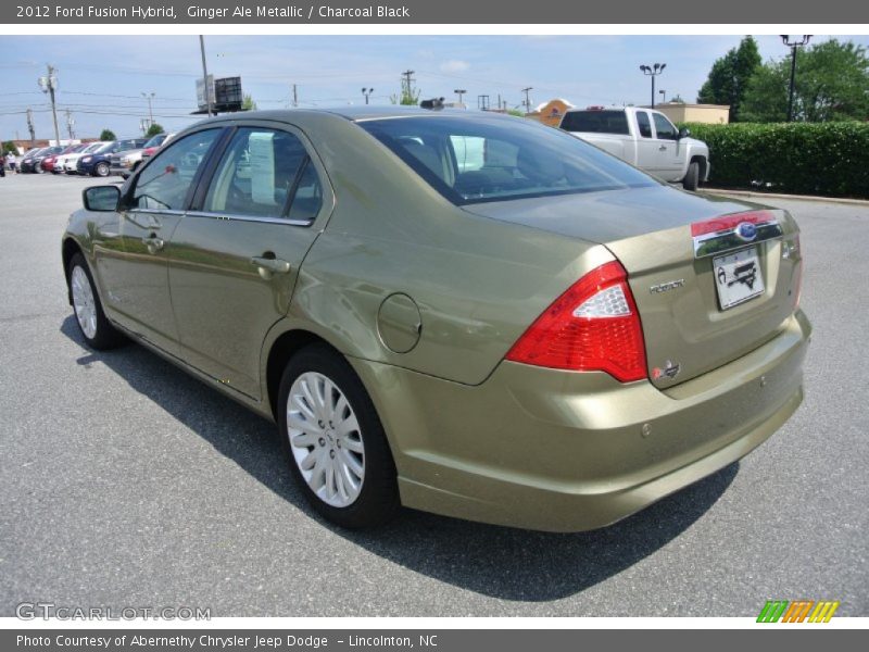 Ginger Ale Metallic / Charcoal Black 2012 Ford Fusion Hybrid
