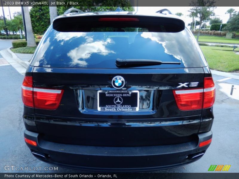 Jet Black / Black 2009 BMW X5 xDrive48i