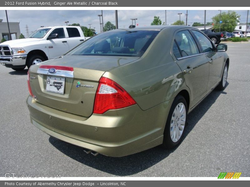 Ginger Ale Metallic / Charcoal Black 2012 Ford Fusion Hybrid
