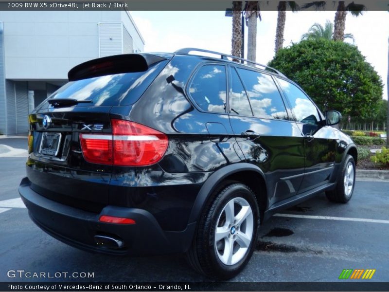 Jet Black / Black 2009 BMW X5 xDrive48i