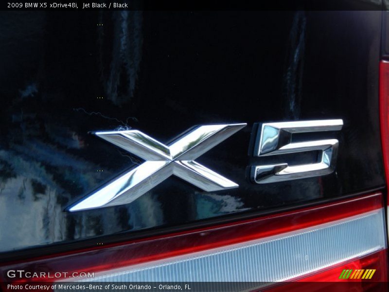 Jet Black / Black 2009 BMW X5 xDrive48i