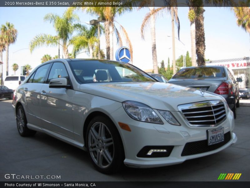 Arctic White / Almond Beige 2010 Mercedes-Benz E 350 Sedan