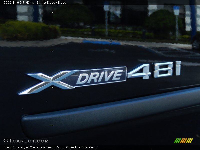 Jet Black / Black 2009 BMW X5 xDrive48i