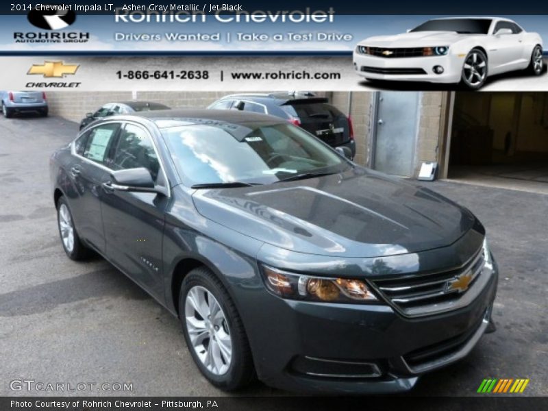 Ashen Gray Metallic / Jet Black 2014 Chevrolet Impala LT