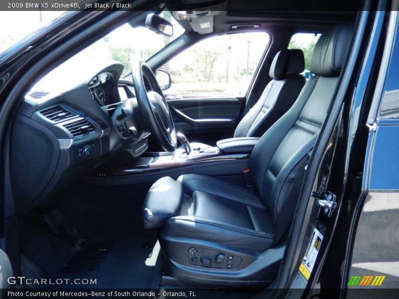Jet Black / Black 2009 BMW X5 xDrive48i