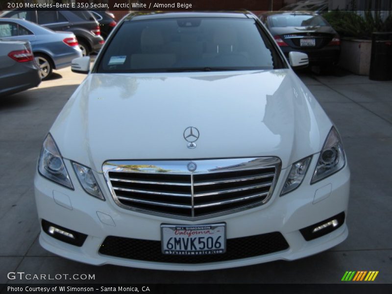Arctic White / Almond Beige 2010 Mercedes-Benz E 350 Sedan