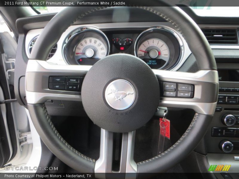 Performance White / Saddle 2011 Ford Mustang GT Premium Coupe
