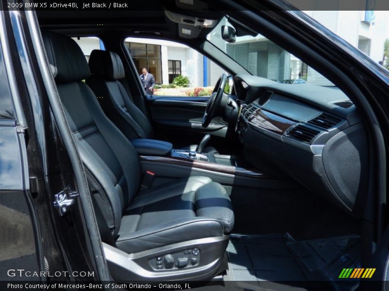 Jet Black / Black 2009 BMW X5 xDrive48i