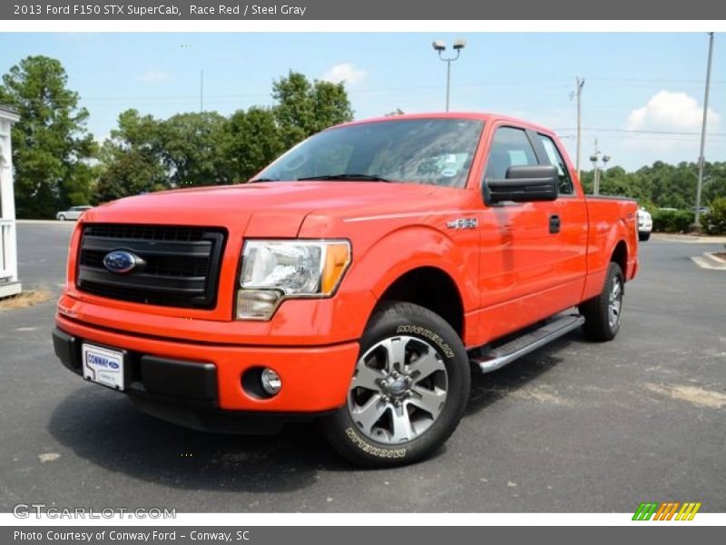 Race Red / Steel Gray 2013 Ford F150 STX SuperCab