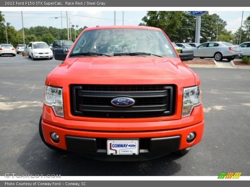 Race Red / Steel Gray 2013 Ford F150 STX SuperCab