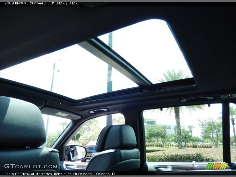 Jet Black / Black 2009 BMW X5 xDrive48i