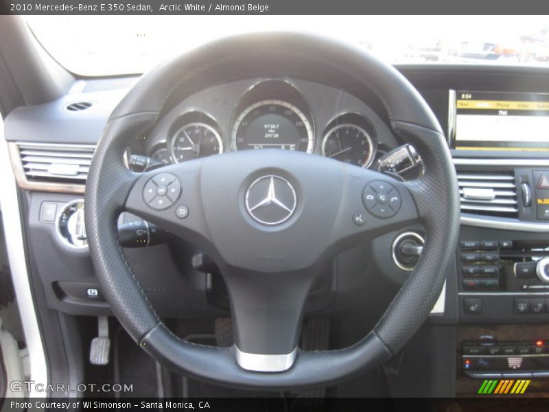 Arctic White / Almond Beige 2010 Mercedes-Benz E 350 Sedan