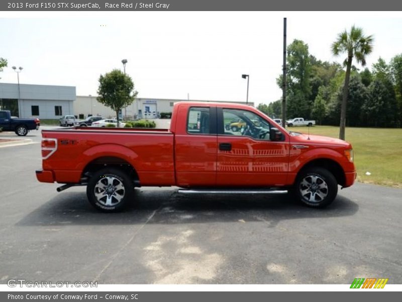 Race Red / Steel Gray 2013 Ford F150 STX SuperCab