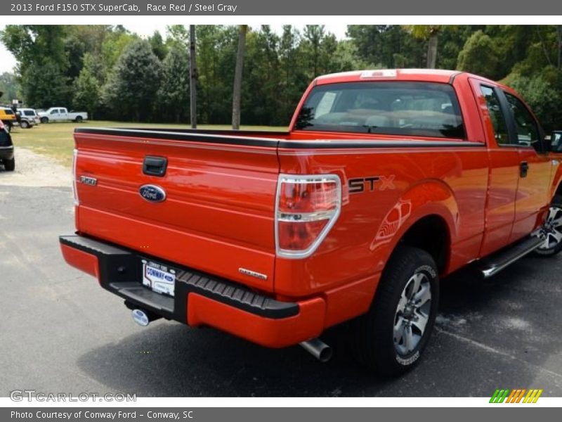 Race Red / Steel Gray 2013 Ford F150 STX SuperCab