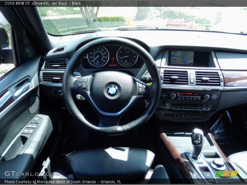Jet Black / Black 2009 BMW X5 xDrive48i