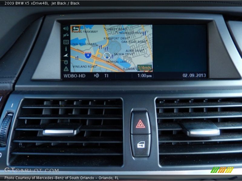 Jet Black / Black 2009 BMW X5 xDrive48i