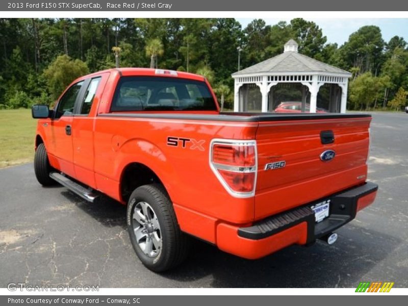 Race Red / Steel Gray 2013 Ford F150 STX SuperCab