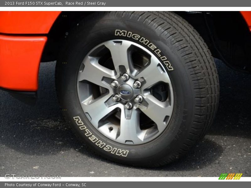 Race Red / Steel Gray 2013 Ford F150 STX SuperCab