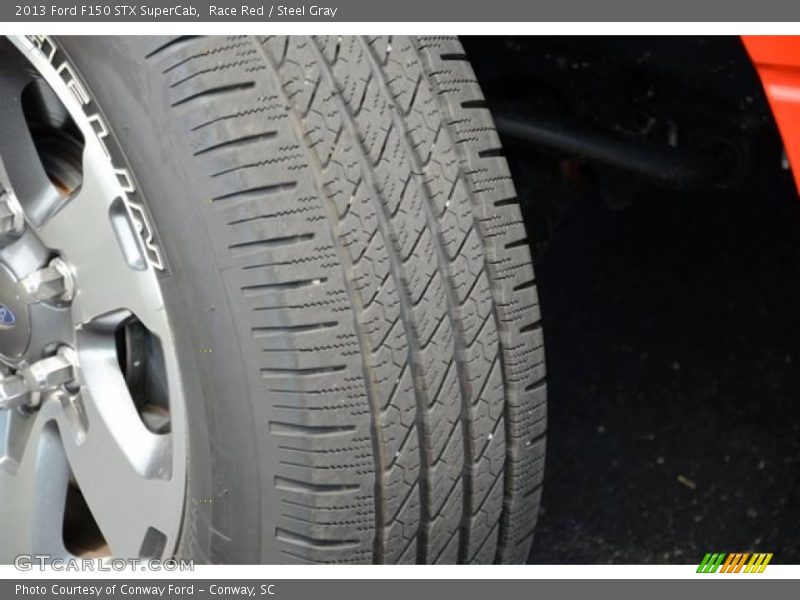 Race Red / Steel Gray 2013 Ford F150 STX SuperCab