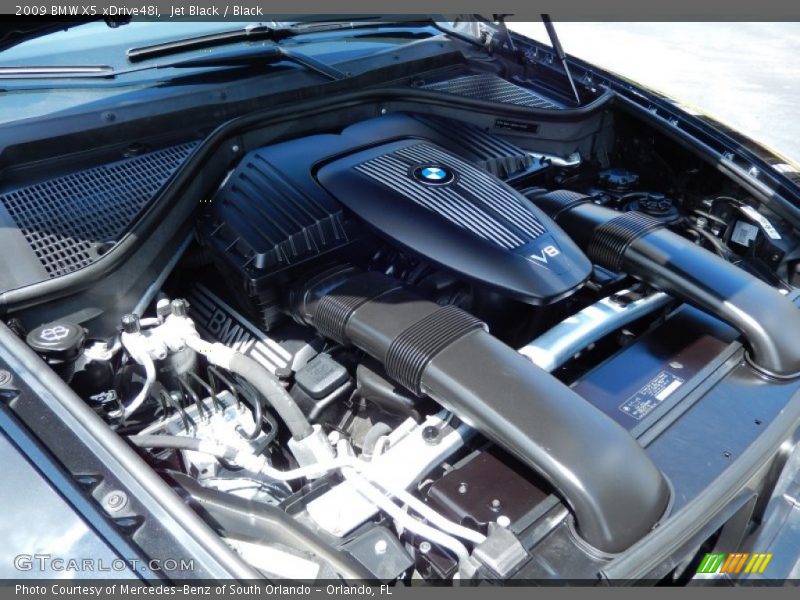 Jet Black / Black 2009 BMW X5 xDrive48i