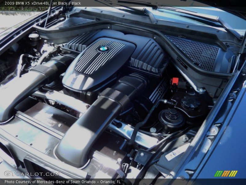 Jet Black / Black 2009 BMW X5 xDrive48i