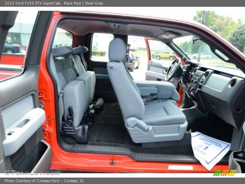 Race Red / Steel Gray 2013 Ford F150 STX SuperCab