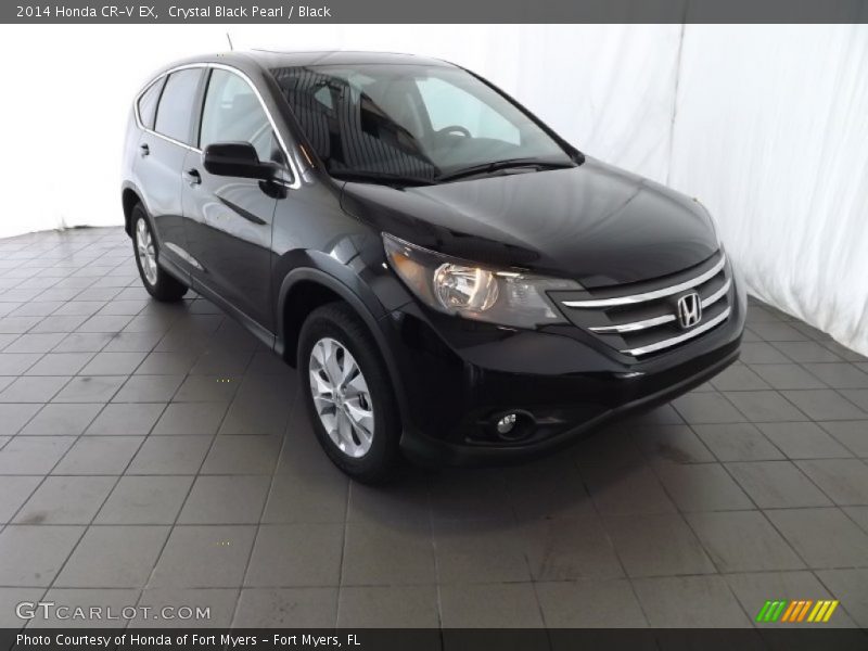 Crystal Black Pearl / Black 2014 Honda CR-V EX