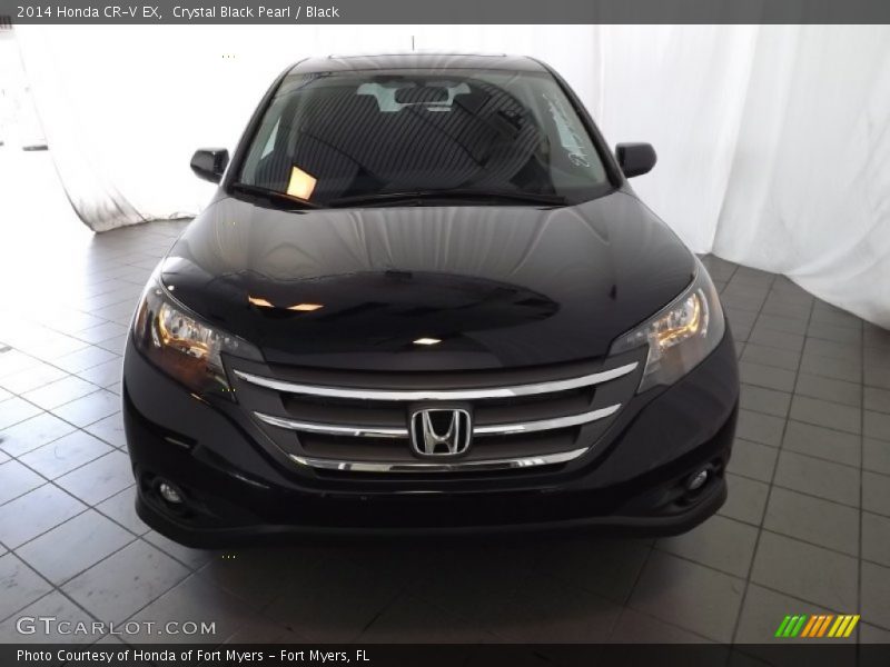 Crystal Black Pearl / Black 2014 Honda CR-V EX