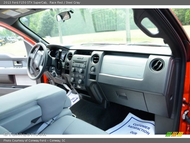 Race Red / Steel Gray 2013 Ford F150 STX SuperCab
