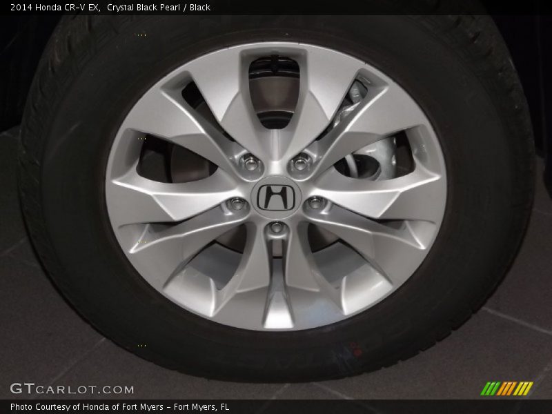 Crystal Black Pearl / Black 2014 Honda CR-V EX