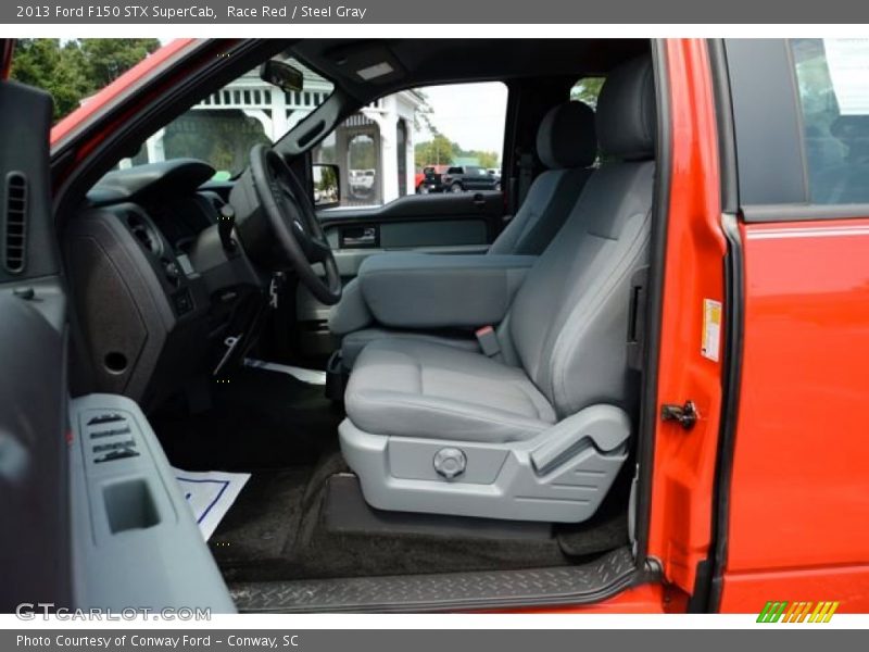 Race Red / Steel Gray 2013 Ford F150 STX SuperCab