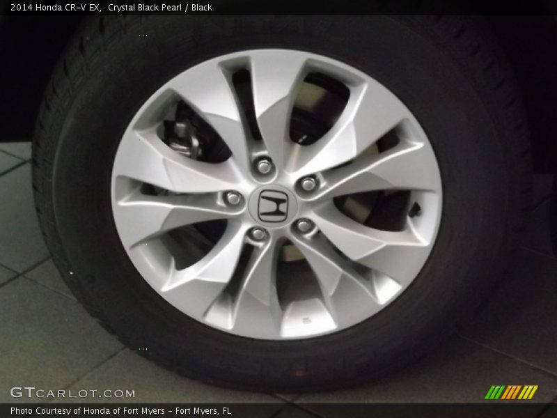Crystal Black Pearl / Black 2014 Honda CR-V EX