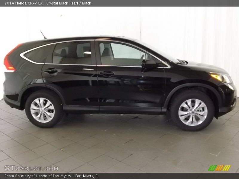 Crystal Black Pearl / Black 2014 Honda CR-V EX