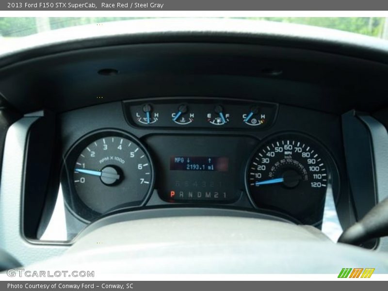 Race Red / Steel Gray 2013 Ford F150 STX SuperCab