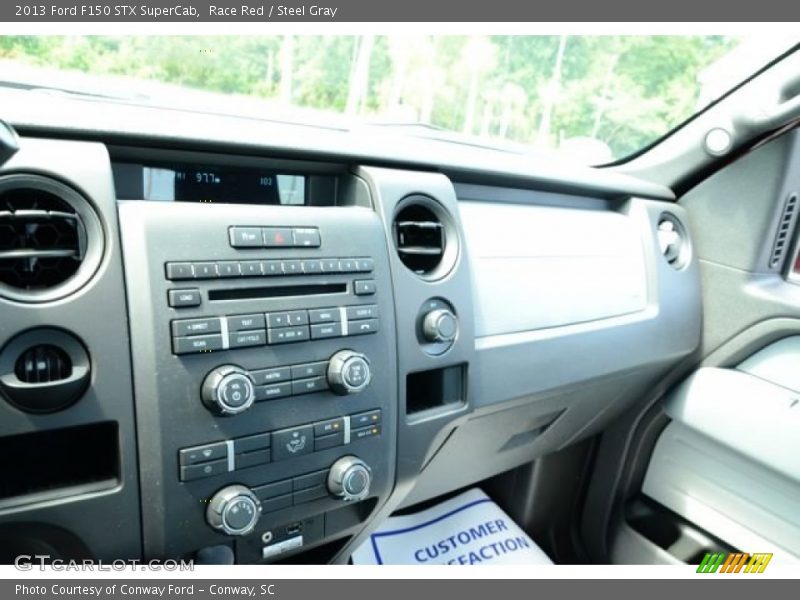 Race Red / Steel Gray 2013 Ford F150 STX SuperCab