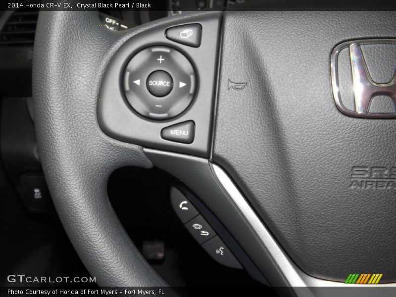 Crystal Black Pearl / Black 2014 Honda CR-V EX