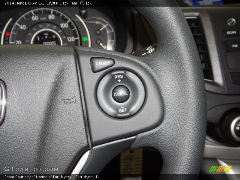 Crystal Black Pearl / Black 2014 Honda CR-V EX