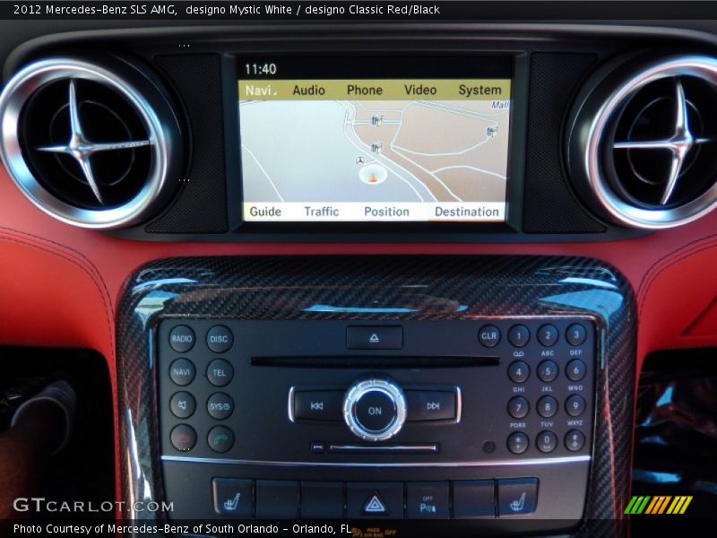 Navigation of 2012 SLS AMG