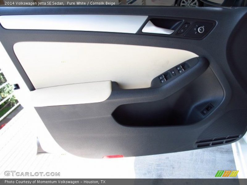 Pure White / Cornsilk Beige 2014 Volkswagen Jetta SE Sedan