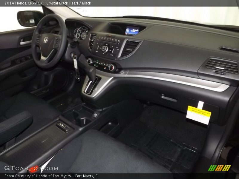 Crystal Black Pearl / Black 2014 Honda CR-V EX