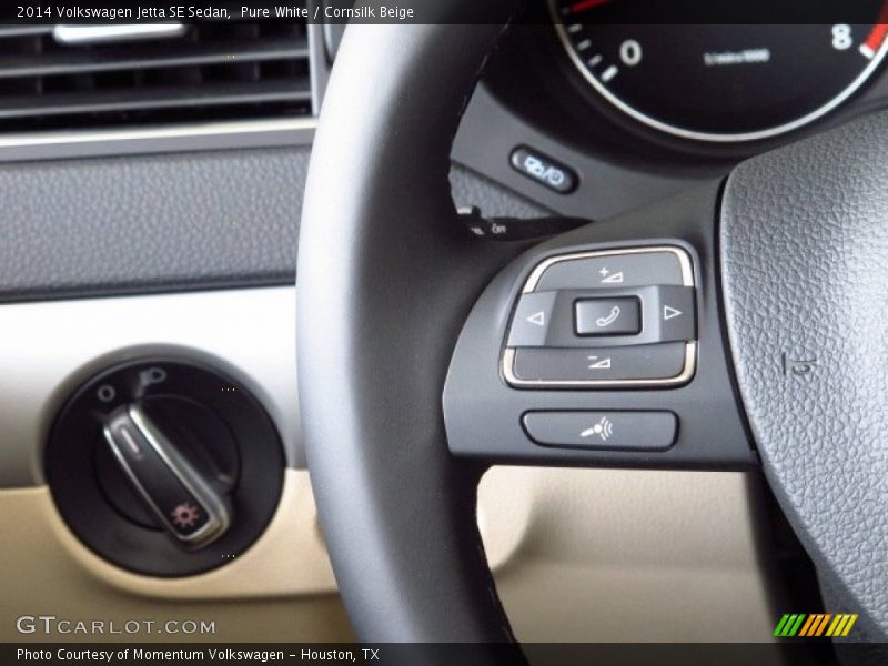 Pure White / Cornsilk Beige 2014 Volkswagen Jetta SE Sedan