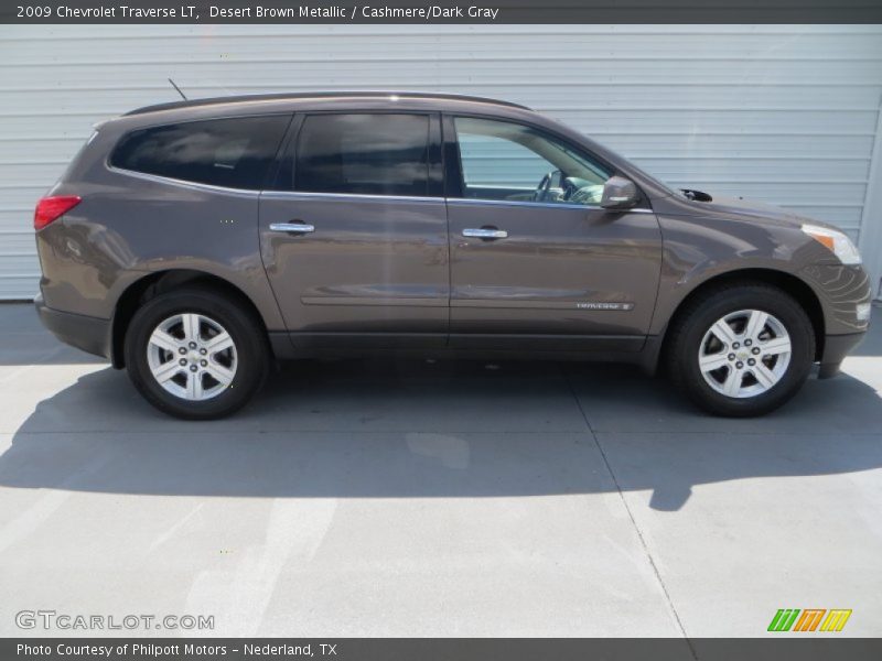 Desert Brown Metallic / Cashmere/Dark Gray 2009 Chevrolet Traverse LT