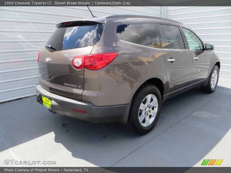 Desert Brown Metallic / Cashmere/Dark Gray 2009 Chevrolet Traverse LT