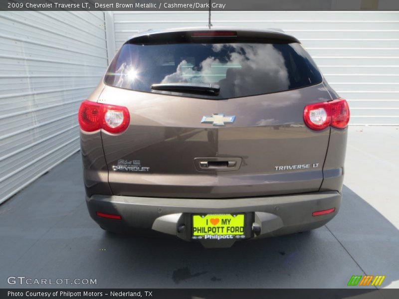 Desert Brown Metallic / Cashmere/Dark Gray 2009 Chevrolet Traverse LT