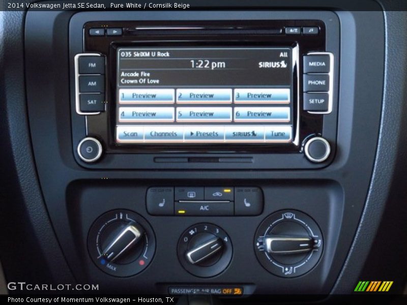 Pure White / Cornsilk Beige 2014 Volkswagen Jetta SE Sedan