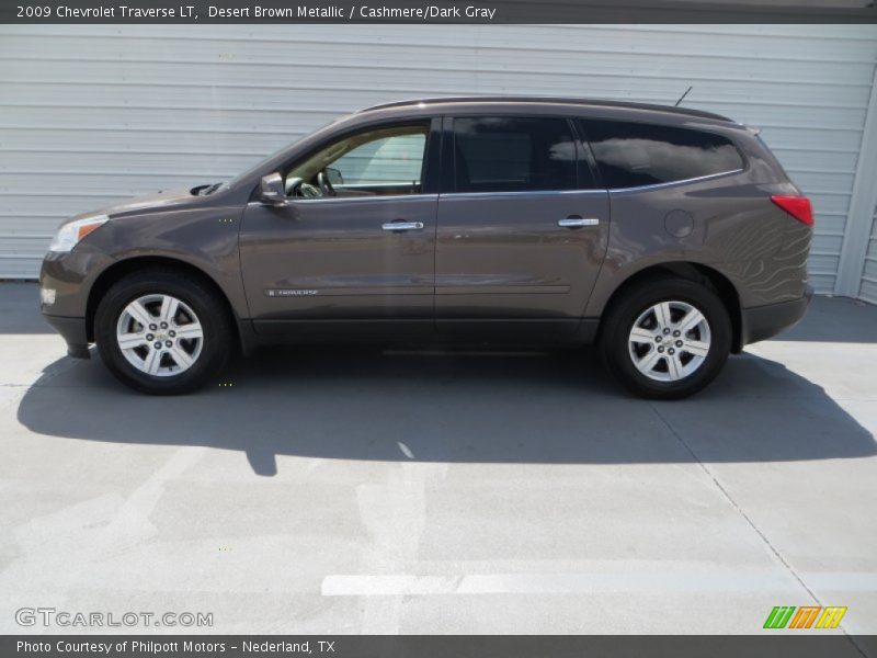 Desert Brown Metallic / Cashmere/Dark Gray 2009 Chevrolet Traverse LT