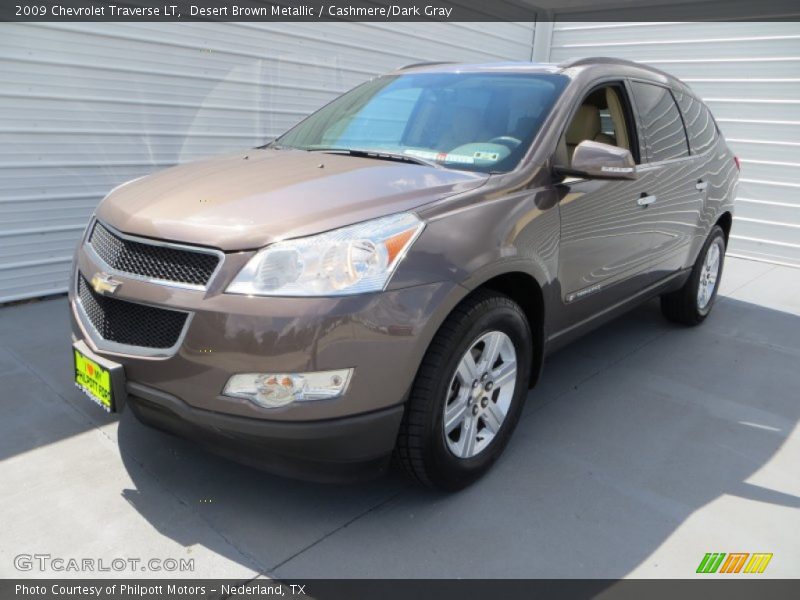 Desert Brown Metallic / Cashmere/Dark Gray 2009 Chevrolet Traverse LT